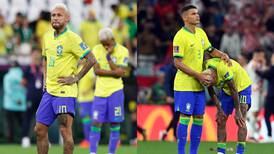 ¡Desconsolado! Las fotografías que muestran la tristeza de Neymar tras la eliminación de Brasil 