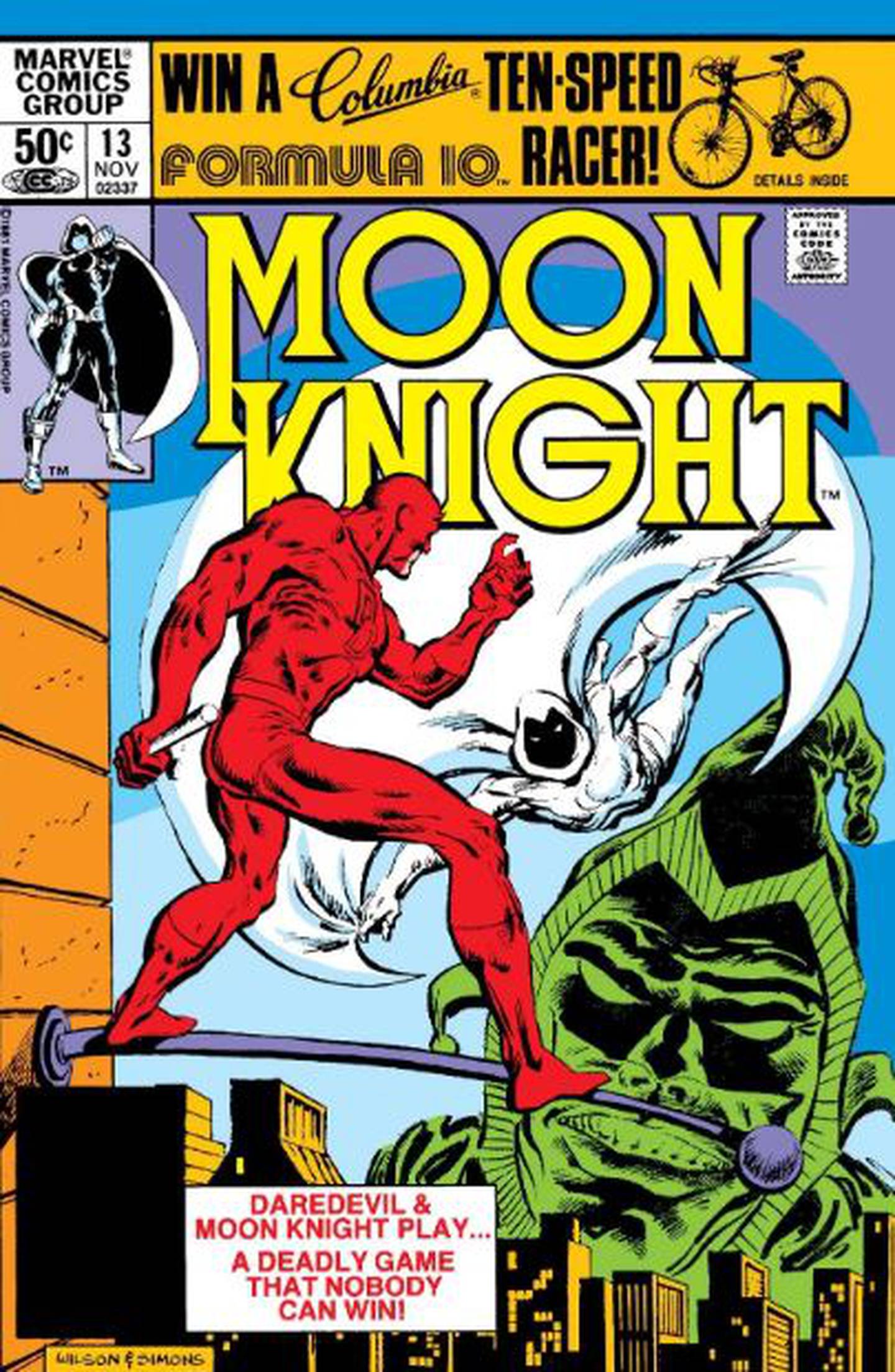 Moon Knight ha interactuado con varios de los Héroes de Alquiler, incluyendo Daredevil, en los cómics. ¿Aparecerá en el UCM?