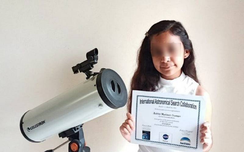 ASHLEY MARTÍNEZ, niña mexicana de secundaria que descubrió un asteroide y le dará nombre.
