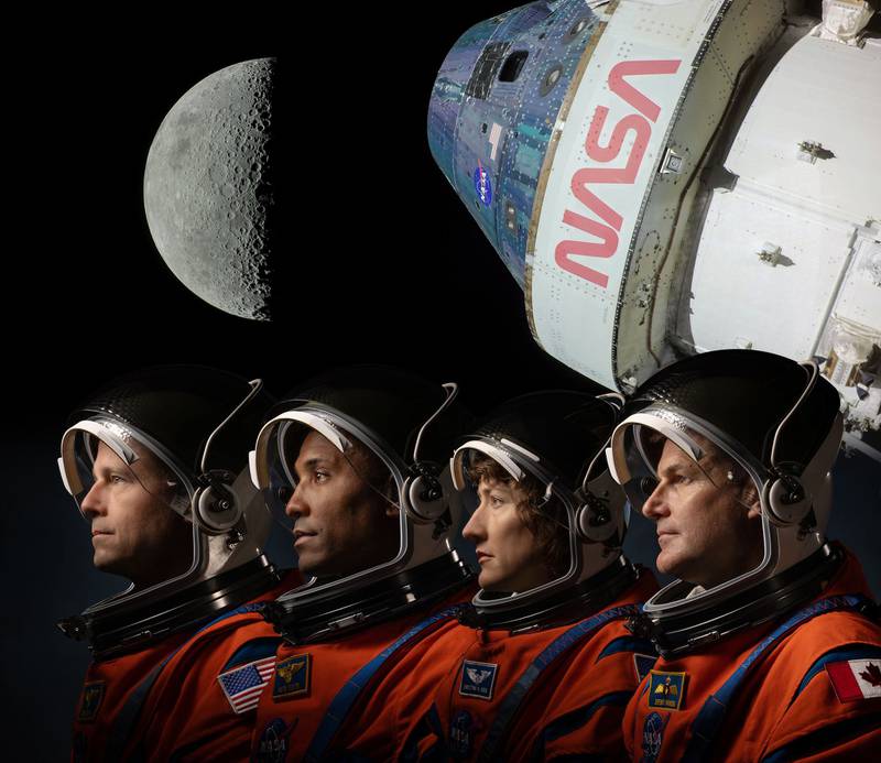 Ellos son parte de la tripulación que irá a la Luna.