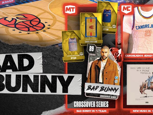 Bad Bunny y los Cangrejeros llegan a NBA 2K24