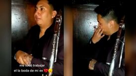 Artista se vuelve viral al llorar mientras canta en la boda de su ex