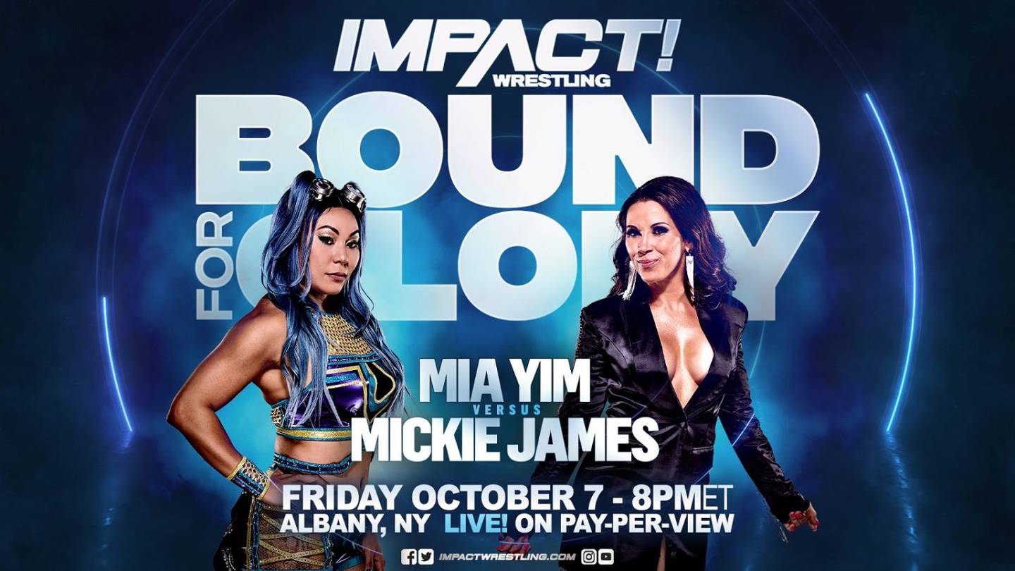Mickie James vs Mia Yim, este viernes por FITE TV en el evento “Bound for Glory”.
