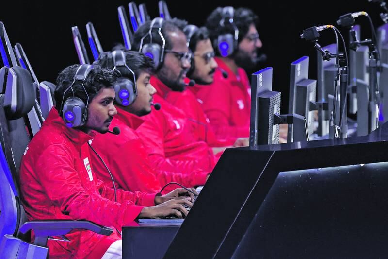 HANGZHOU, CHINA - SEPTEMBER 26: Maldives Esports players competes during the League of Legends Group C match against team Utd Arab Emirates during the Hangzhou 2022 Asian Games at China Hangzhou Esports Centre on September 26, 2023 in Hangzhou, China. (Photo by Lintao Zhang/Getty Images)
