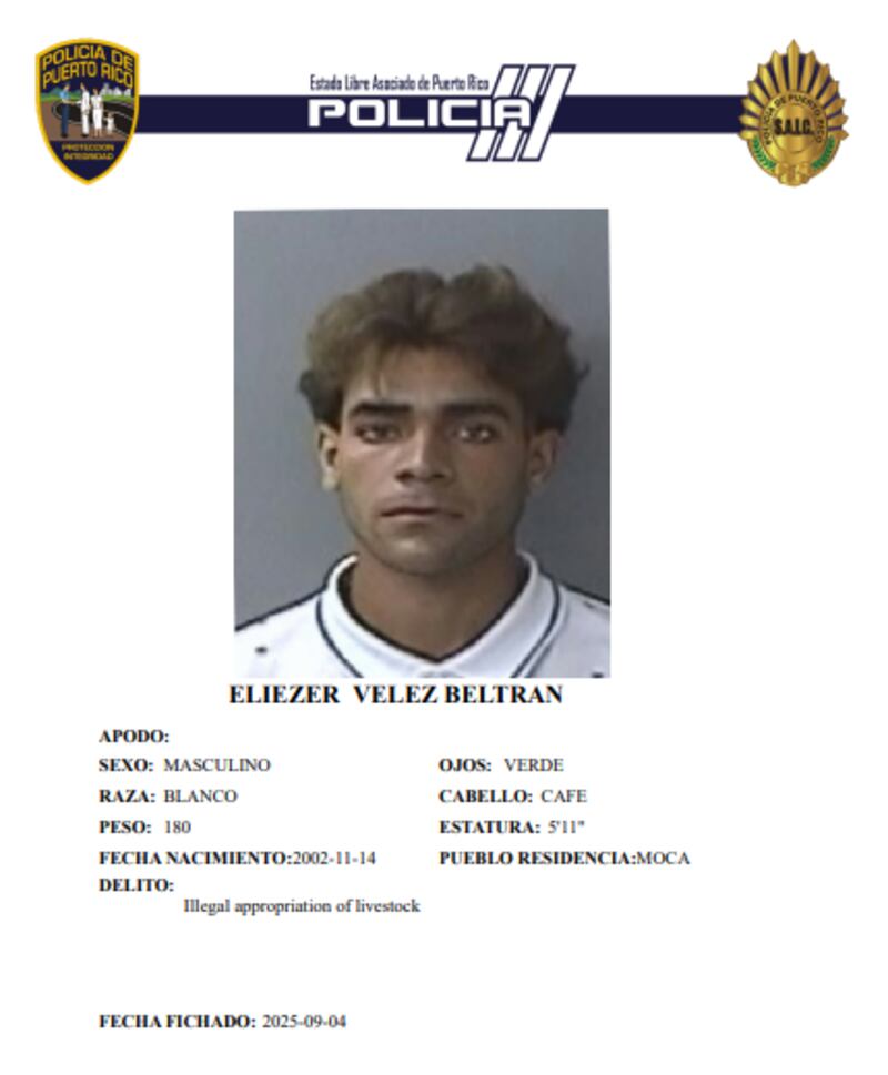 Eliezer Vélez Beltrán.