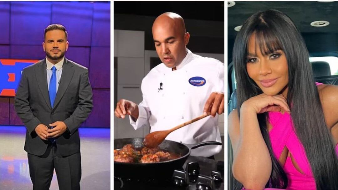 De izquierda a derecha se encuentran: Jay Fonseca, Chef Piñeiro y Maripily.