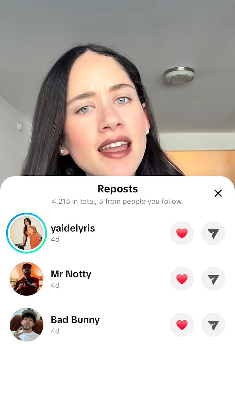 Bad Bunny comparte video en TikTok