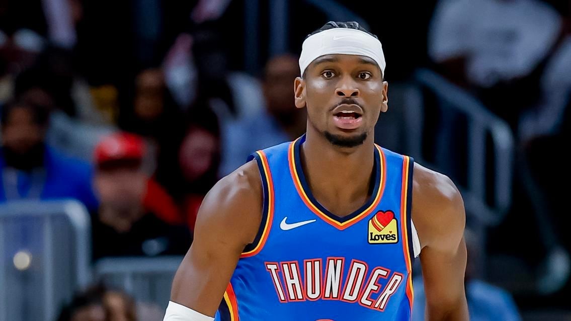 Fotografía de archivo del 26 de octubre de 2025 en la que se observa a Shai Gilgeous-Alexander, de los Oklahoma City Thunder. EFE/ERIK S. LESSER PROHIBIDO SU USO EN SHUTTERSTOCK