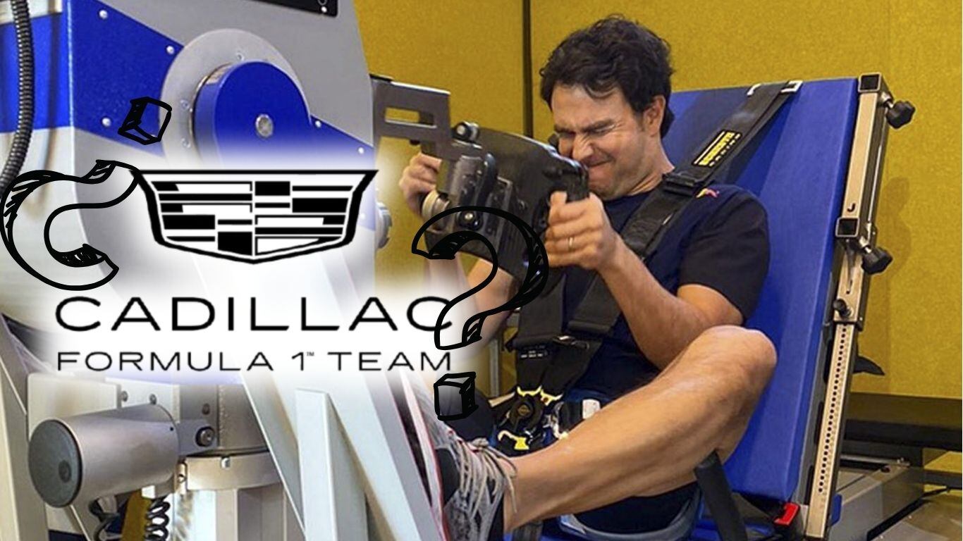 Checo Pérez entrenando para la F1