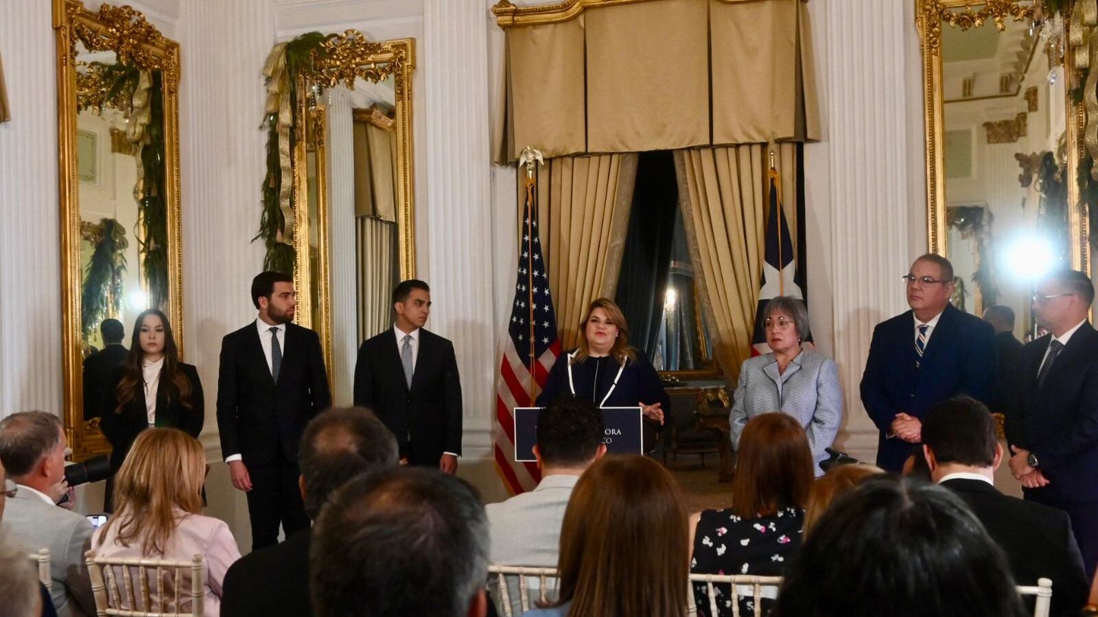 La gobernadora anunció nuevos nombramientos.