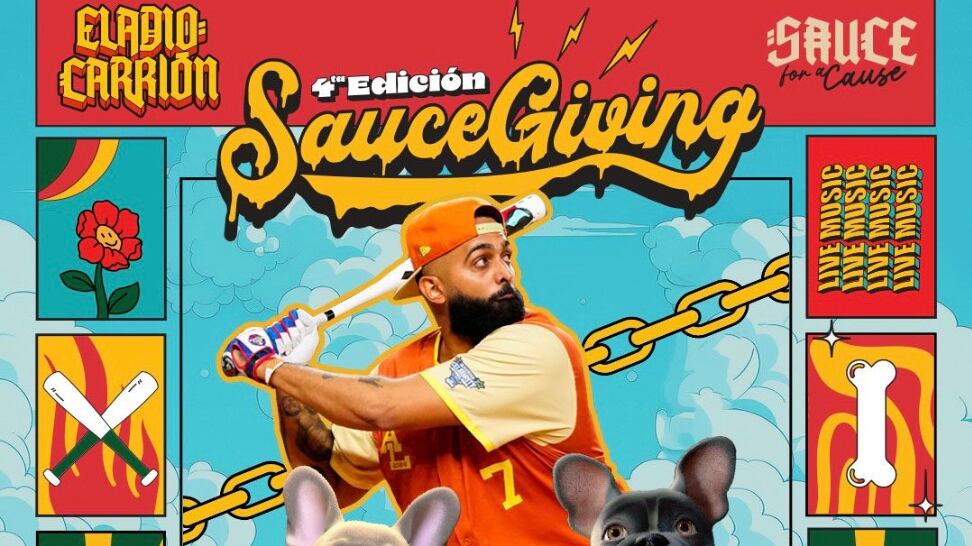 Promoción del evento de béisbol de Eladio Carrión