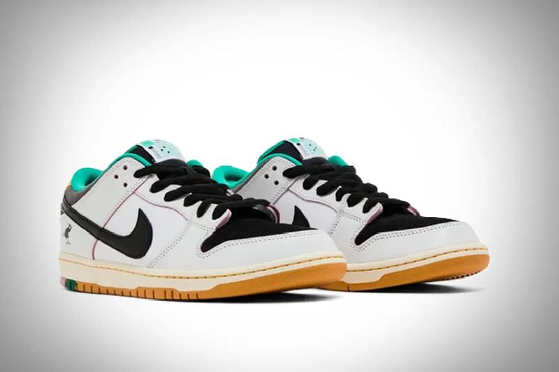 Dunk Low SB White Clear Emerald