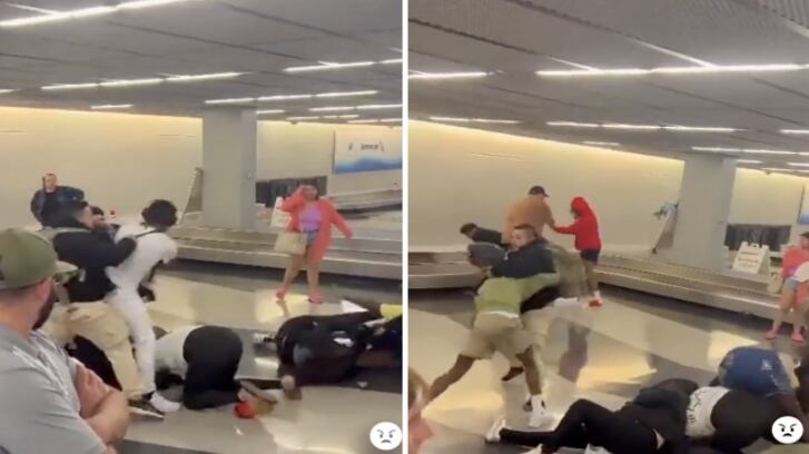 Pelea en aeropuerto de Chicago