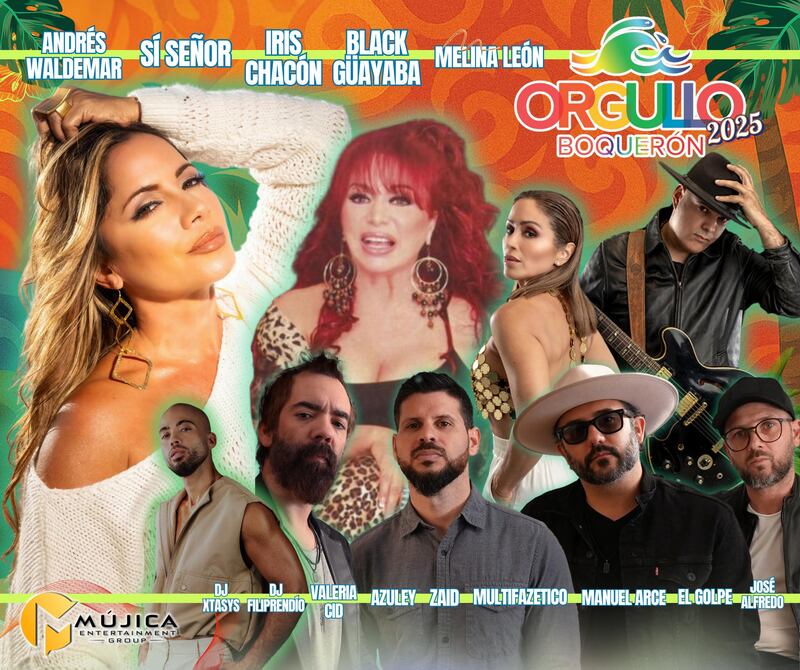 Orgullo Boquerón se enciende con Iris Chacón, Melina León, Black Guayaba, Andrés Waldemar y Sí Señor.