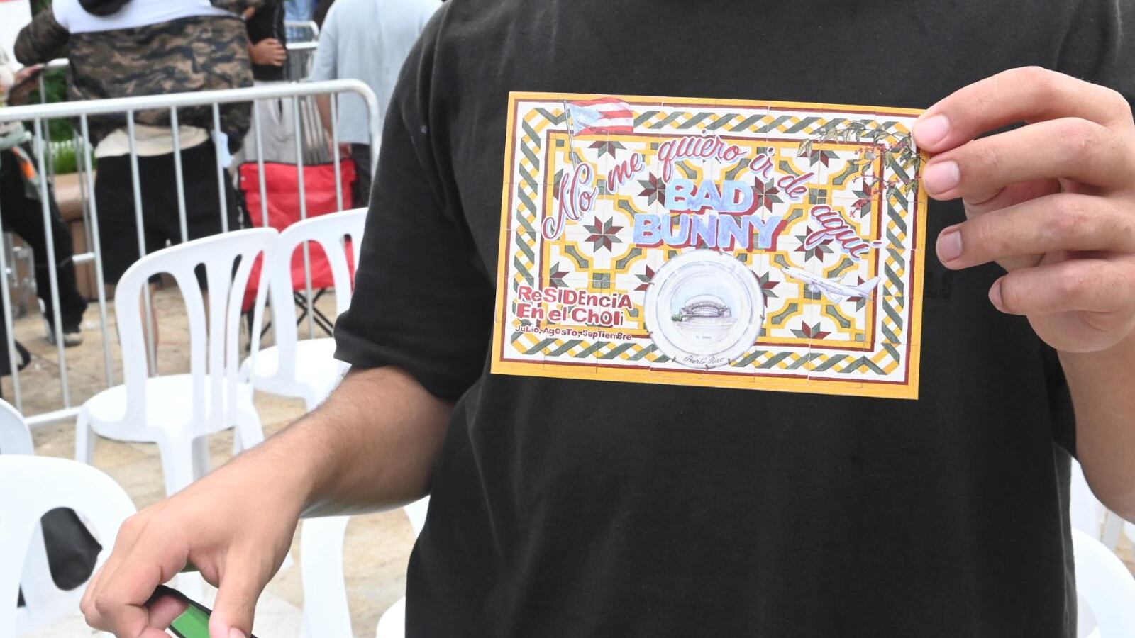 Filas para el concierto de Bad Bunny