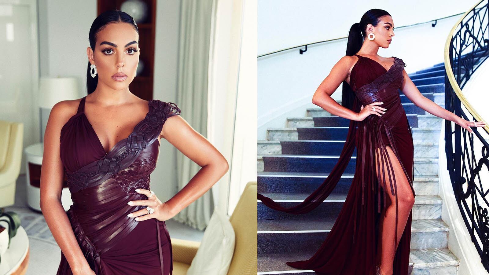 Georgina Rodríguez en su vestido para Cannes