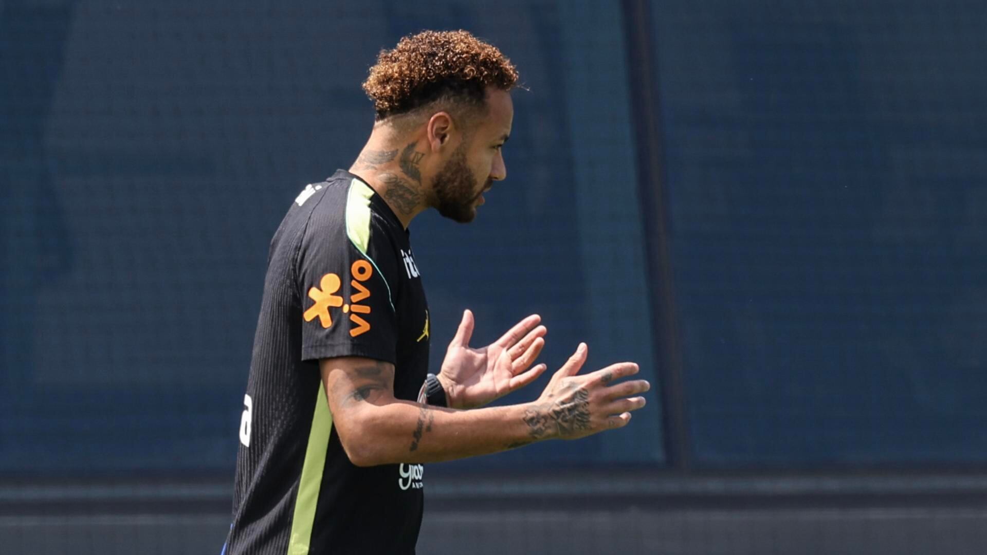 El brasileño Neymar durante un entrenamiento este miércoles en el centro de entrenamiento Columbia Park, como parte del Mundial de la FIFA 2026 en Morristown, New Jersey (EE.UU.). EFE/ Sebastiao Moreira