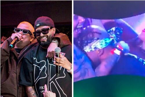 Jowell & Randy piden a mujeres que se quiten las camisas