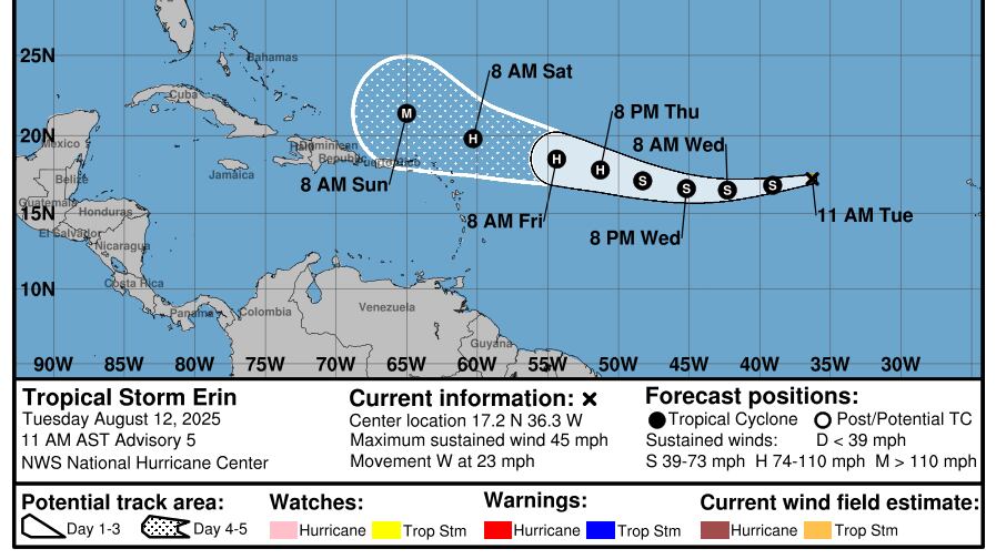 El sistema se podría convertir en el primer huracán de la temporada.