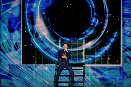 El artista se presentó en el Coliseo de Puerto Rico, José Miguel Agrelot.