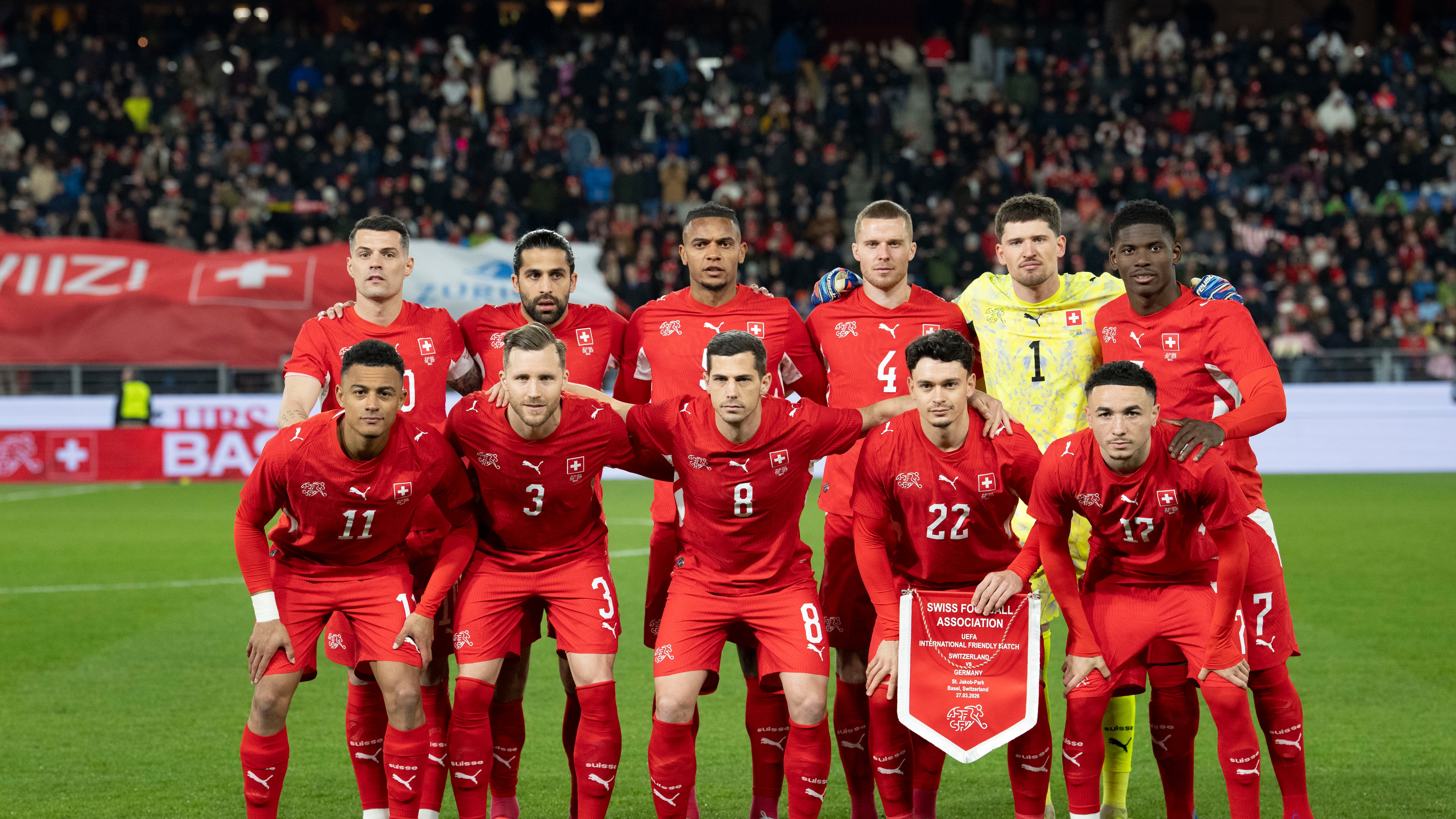 Selección suiza de fútbol, favorita en el grupo B del Mundial. EFE/EPA/CLAUDIO THOMA