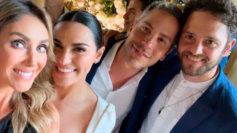 Anahí, Maite Perroni, Christian Chávez, y Christopher Uckermann