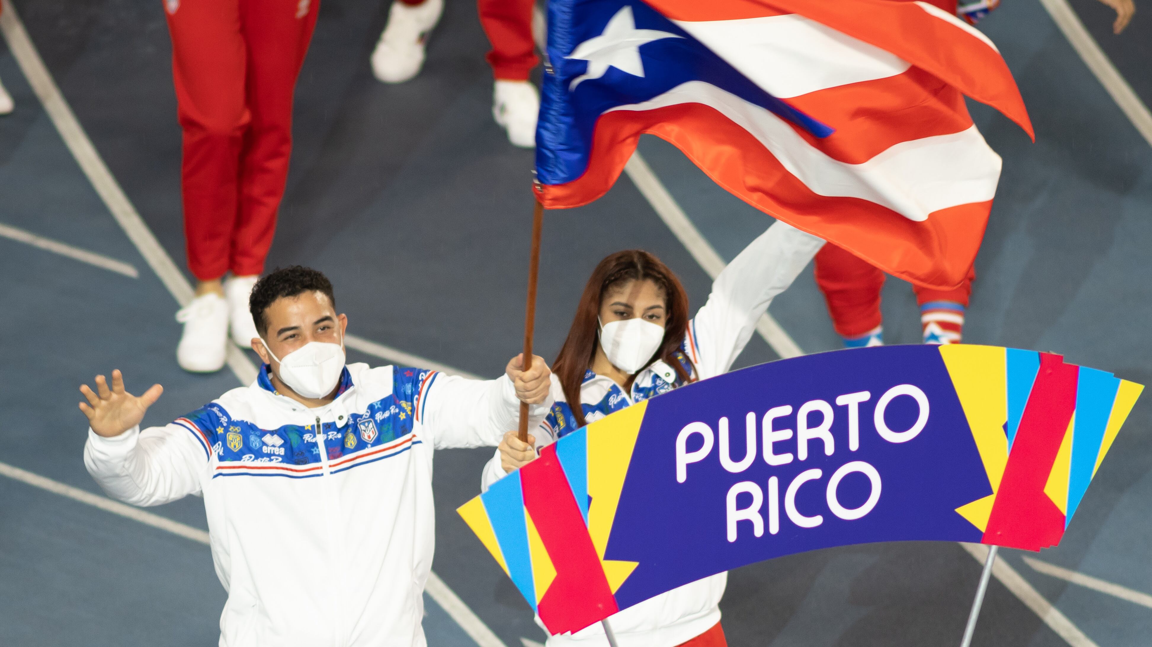 En la foto, Jorge Contreras y Sairy Colón de la delegación de Puerto Rico para los Juegos Panamericanos Junio 2021.