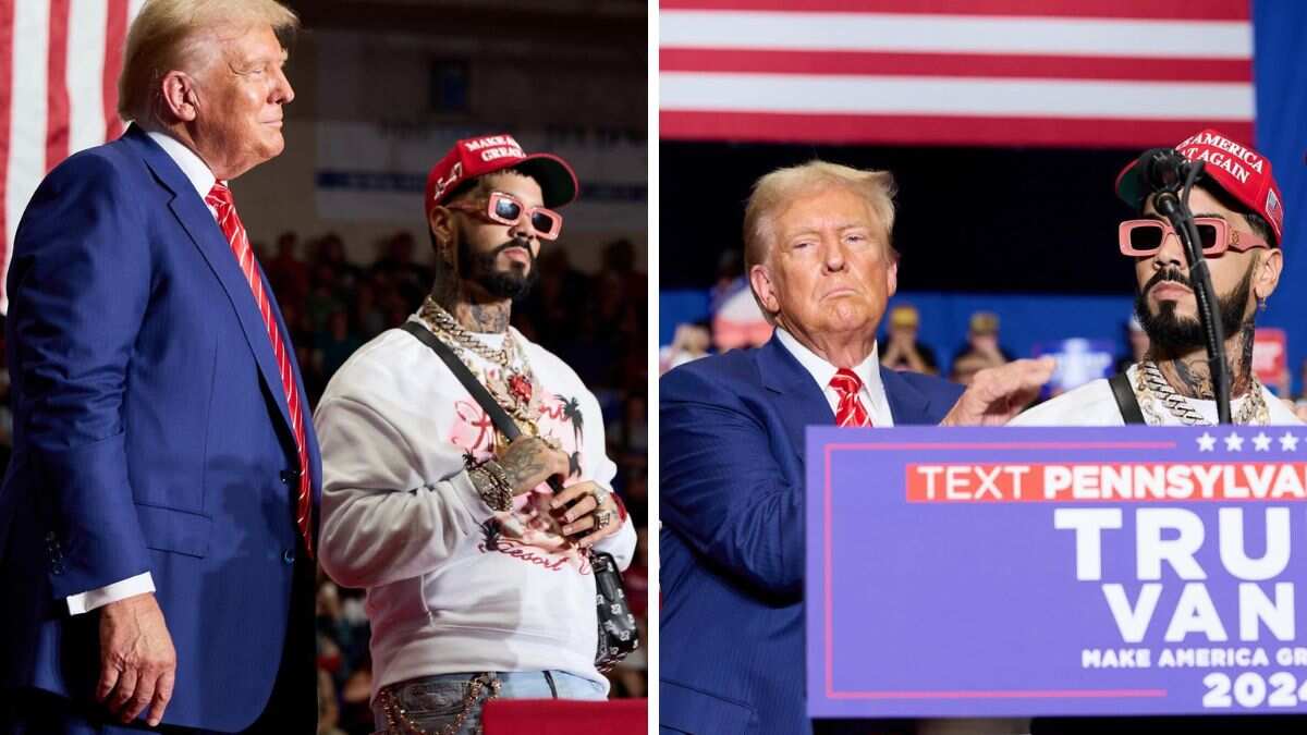 Anuel AA y Donald Trump