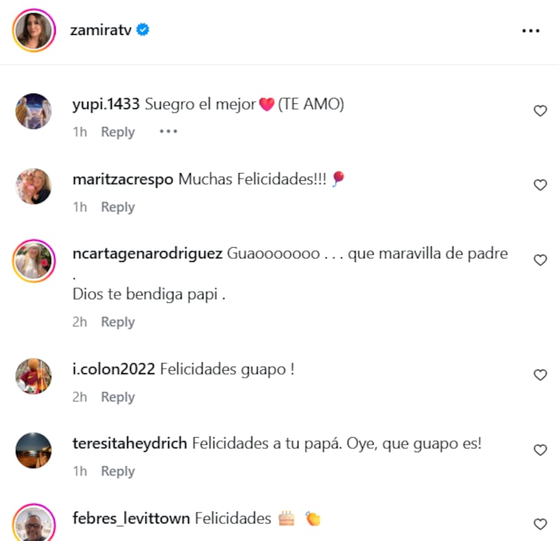 Zamira Mendoza, comentarios sobre su padre
