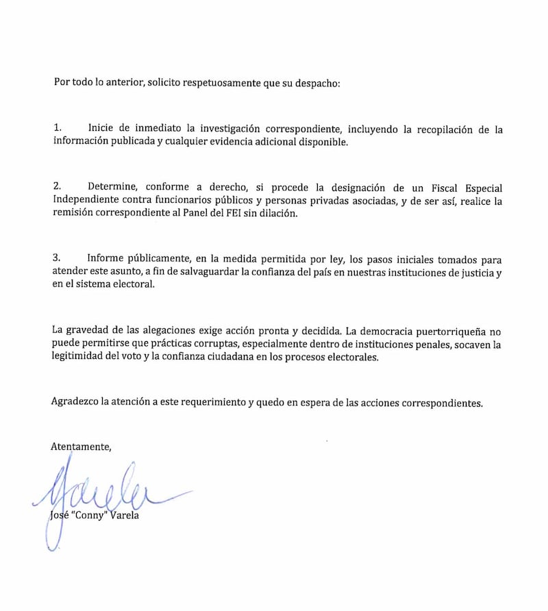 Refieren al Departamento de Justicia supuesto esquema de compra de votos en cárceles