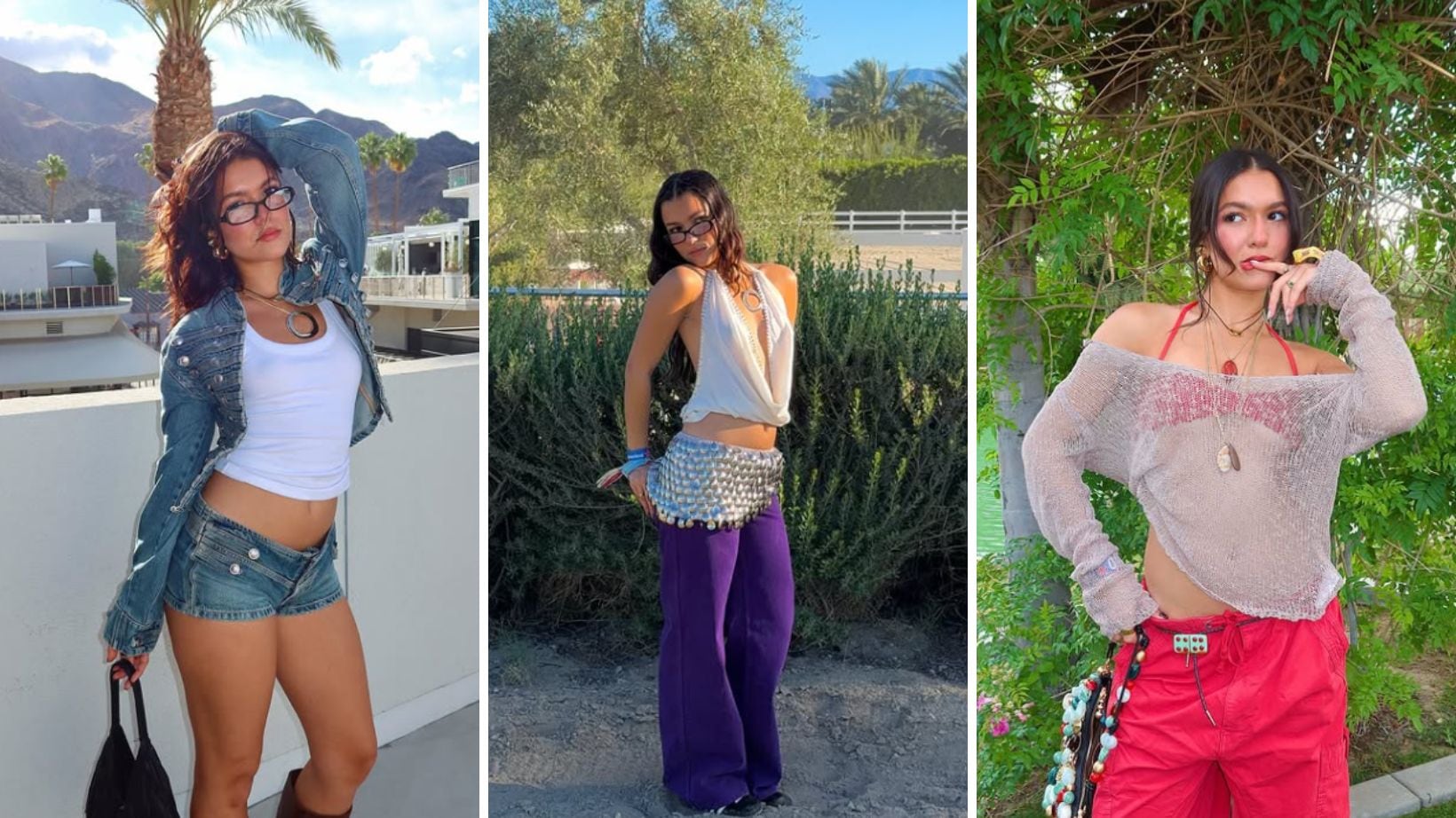 La influencer recibió críticas por sus outfits en Coachella.
