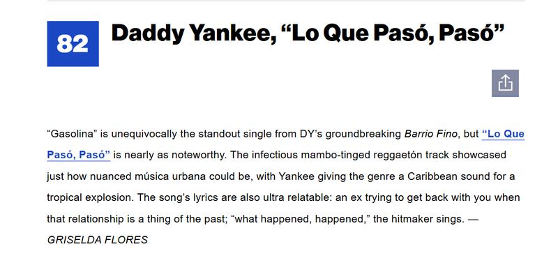 Daddy Yankee Billboard