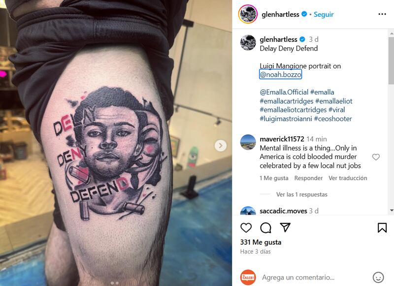 Tatuajes de Luigi Mangione