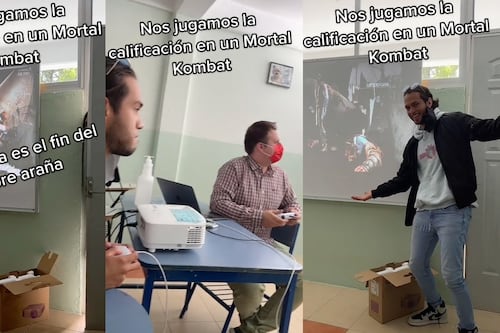 Todo por salvar el semestre: alumno reta a su profesor en partida de Mortal Kombat