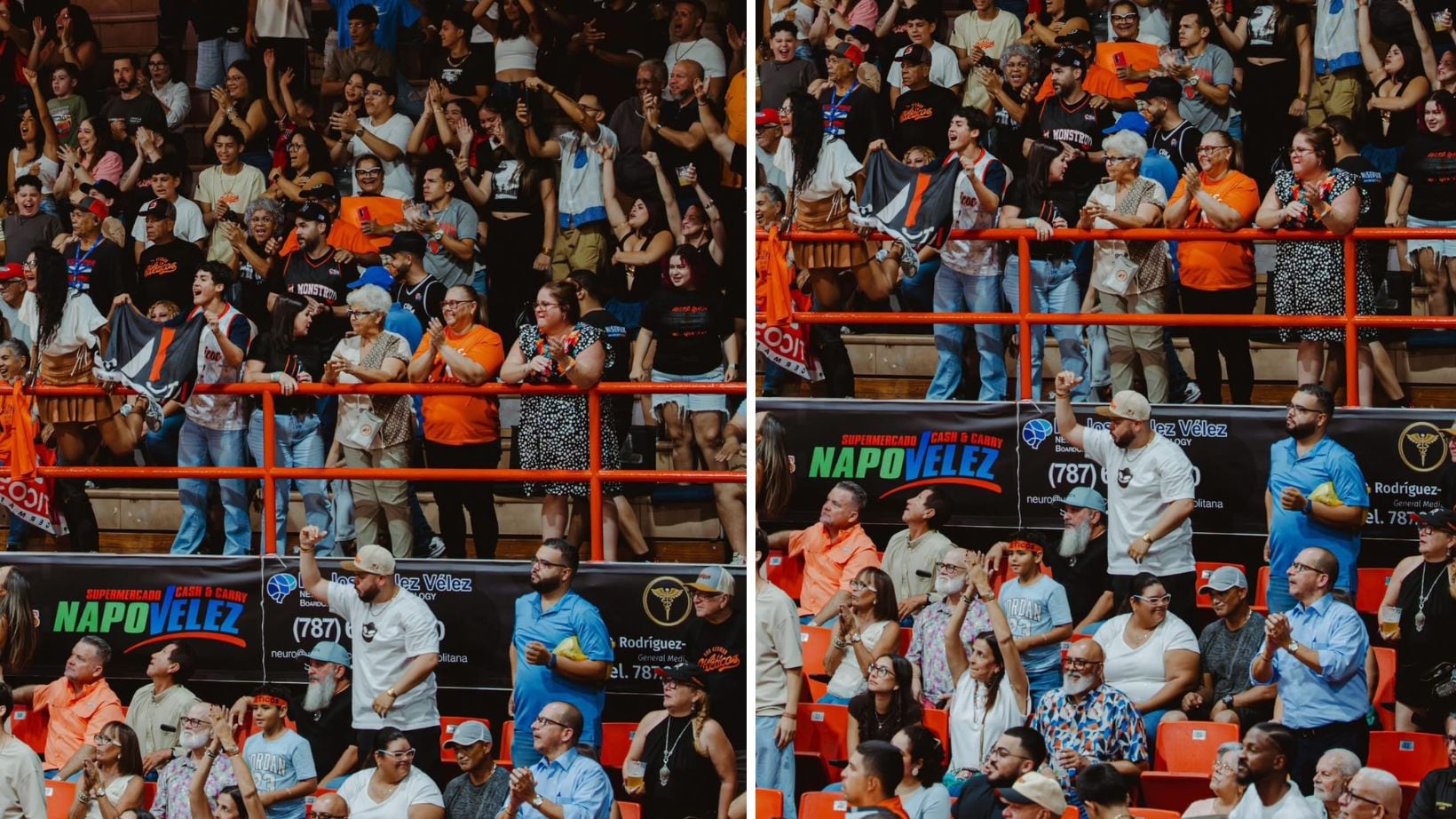 La fanaticada de los Atléticos de San Germán.