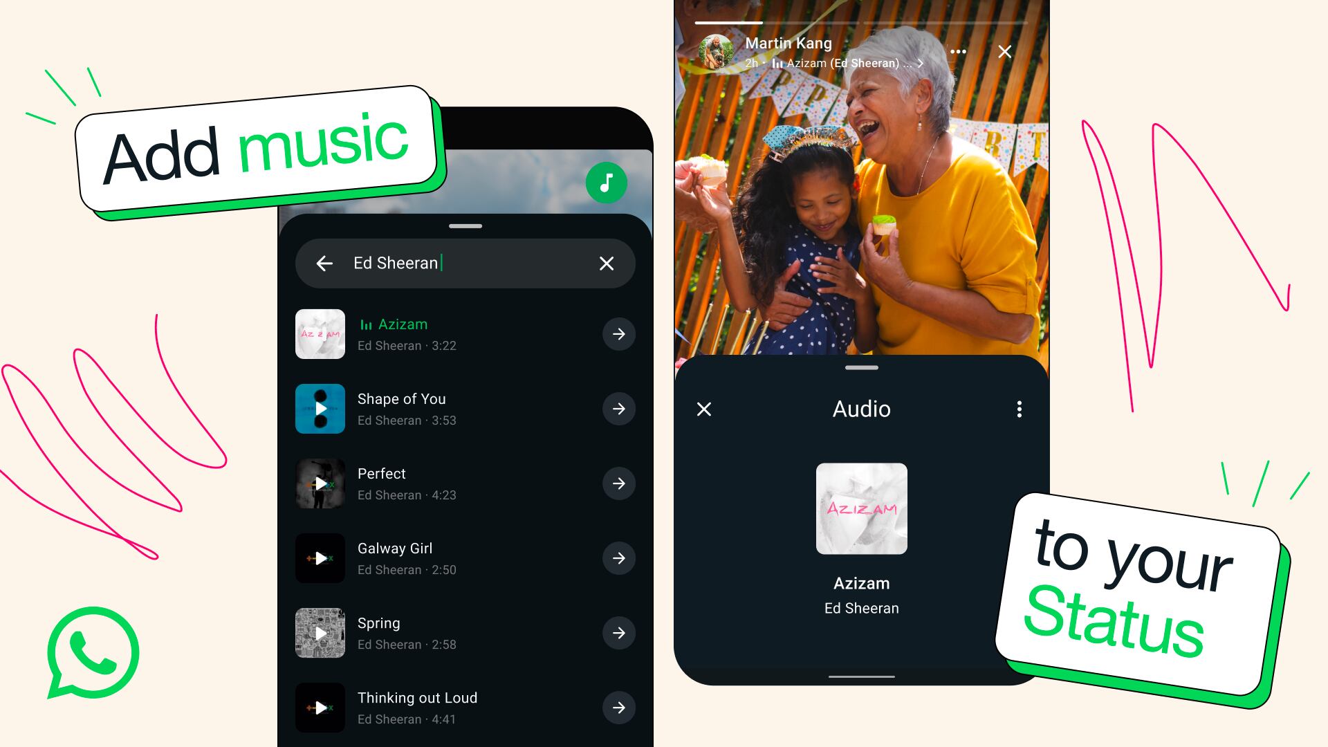 Añade música en los estados de WhatsApp