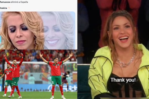 MEMES: “Esto es por ti, Shakira”, Marruecos tras golear a España