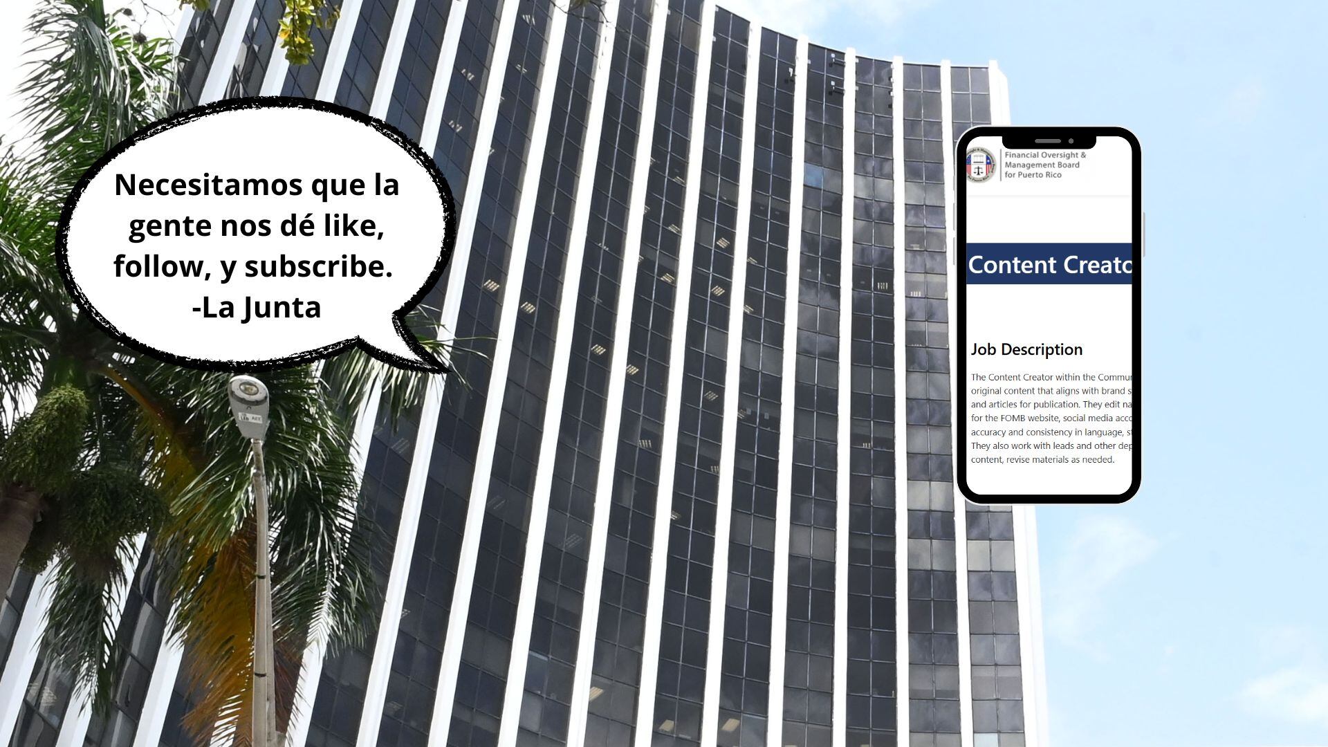 La Junta busca creadores de contenido