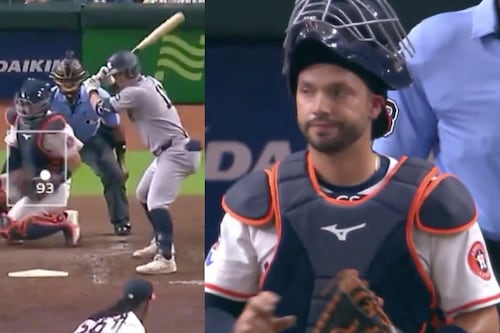 ¿Le dio al propósito? Pitcher de Astros de Houston propina brutal golpe a receptor mexicano
