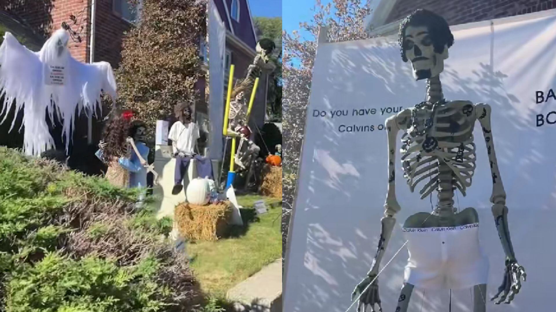 Bad Bunny como decoración de Halloween