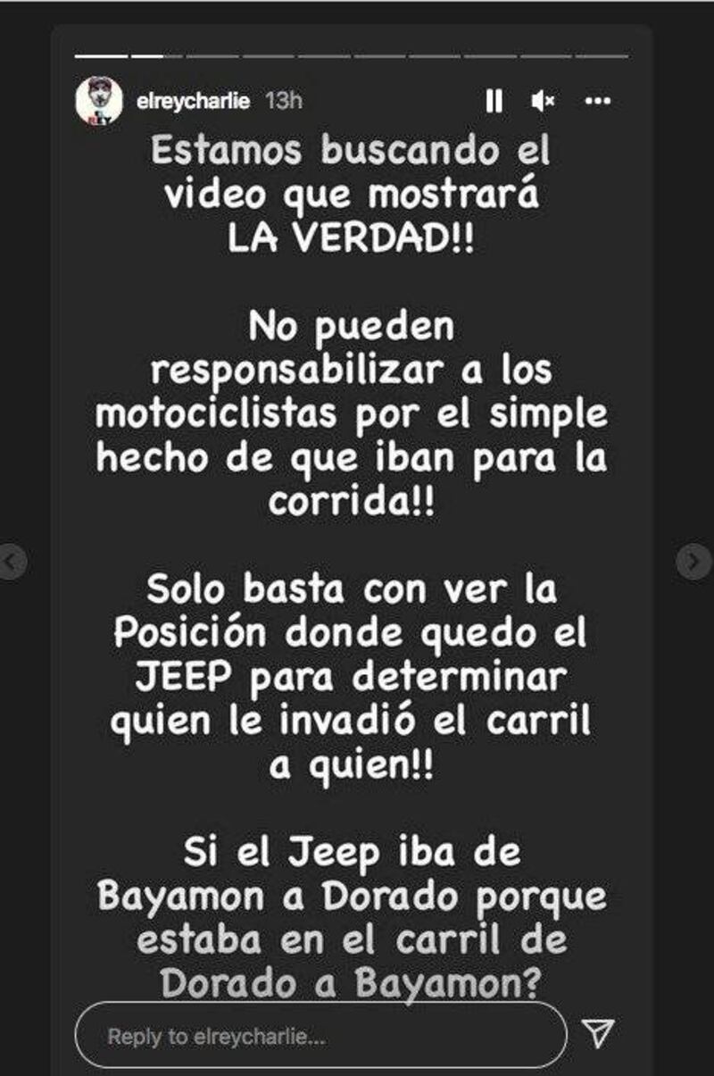 Rey Charlie le tira duro a la policía y defiende a motociclistas ...