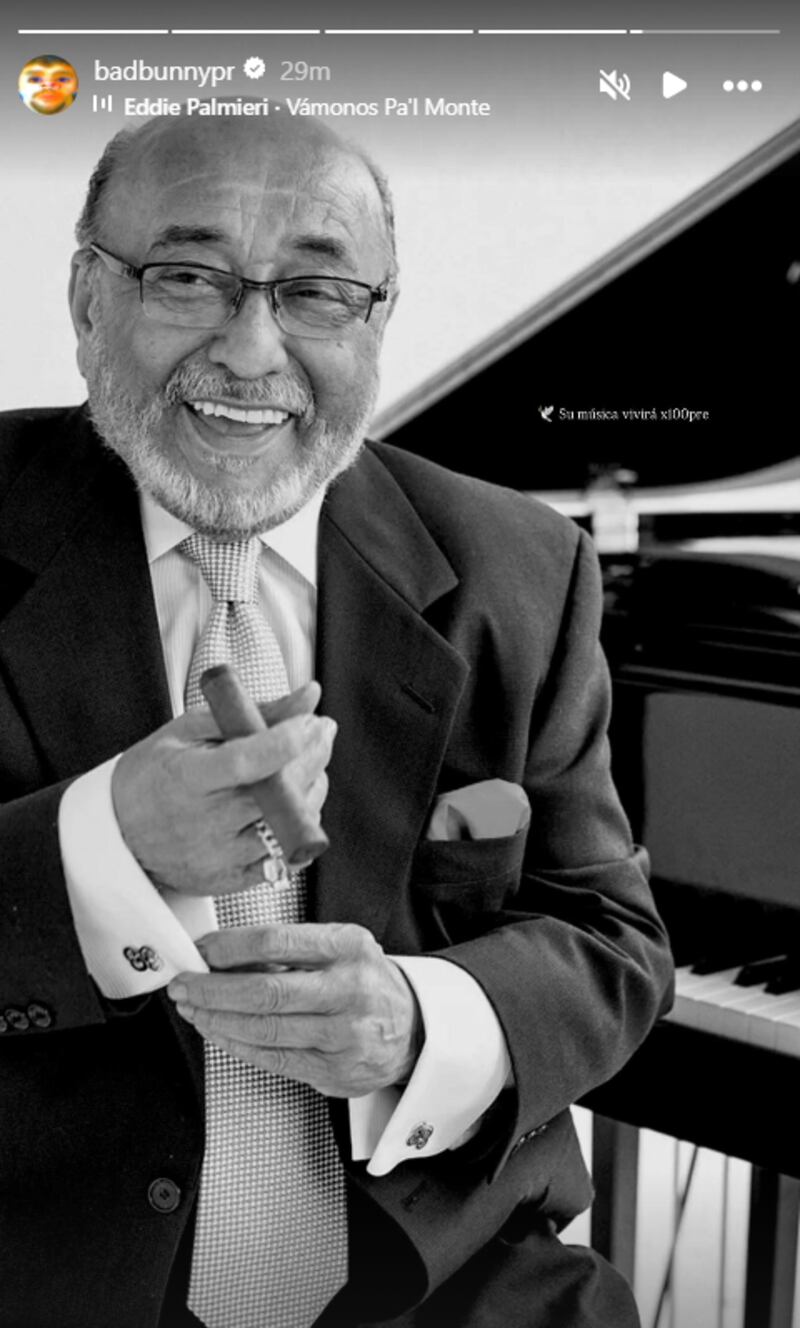 El maestro Eddie Palmieri falleció a los 88 años.