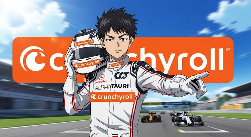 Yuki Tsunoda sella alianza oficial con Crunchyroll / Whisk-FW