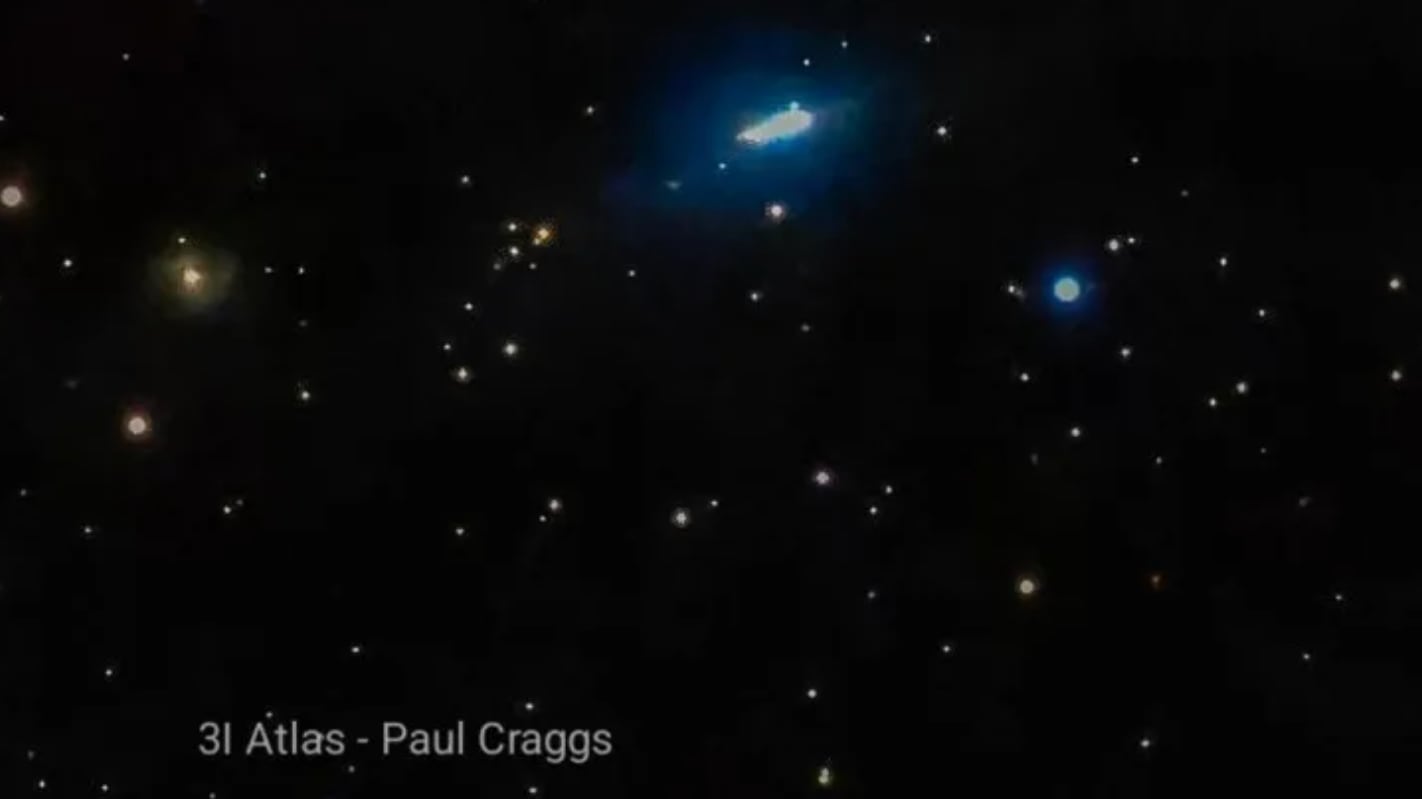 Imagen de 3i/Atlas de Paul Craggs, en mejor calidad que la NASA
