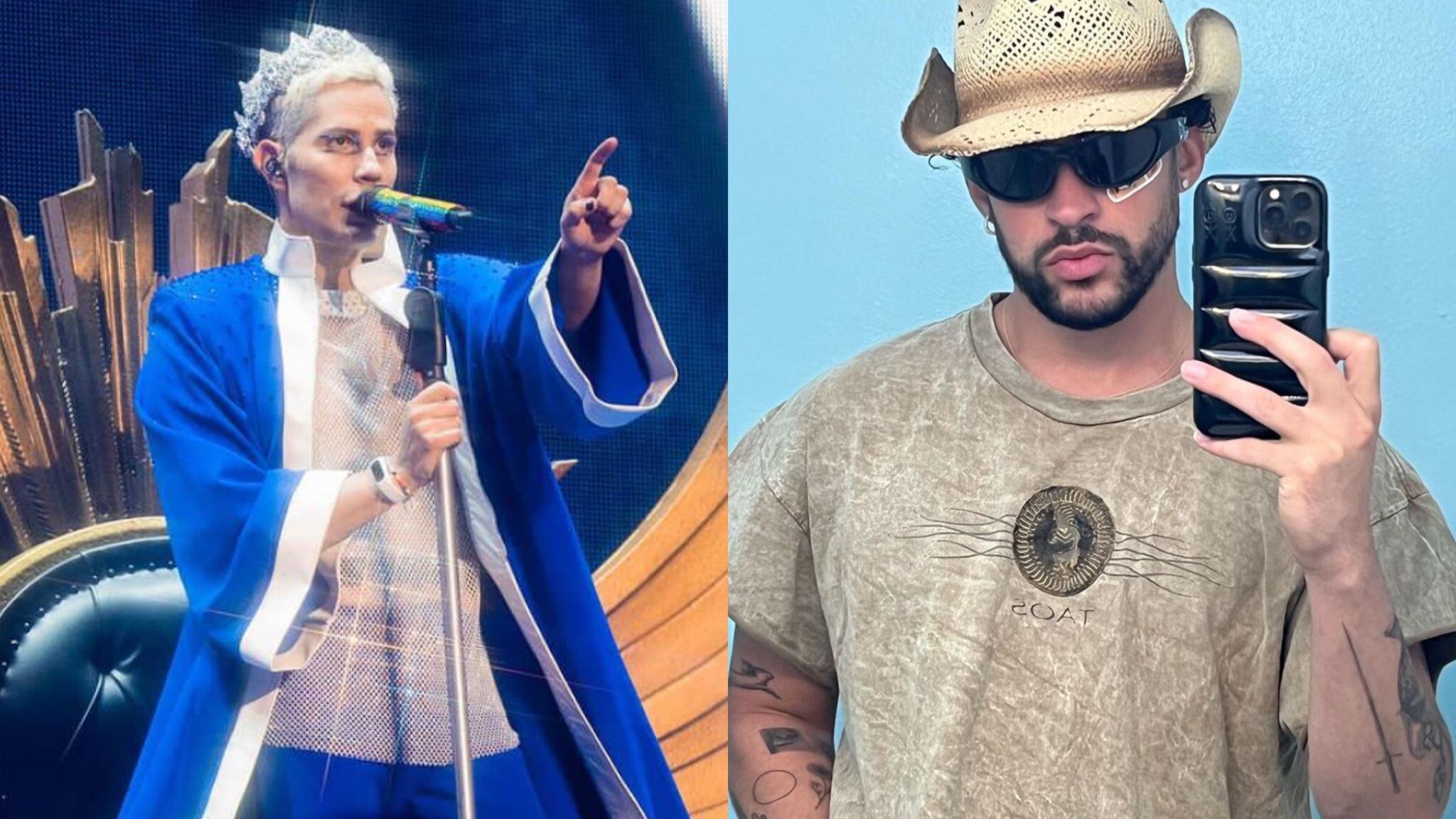 Christian Chávez y Bad Bunny.