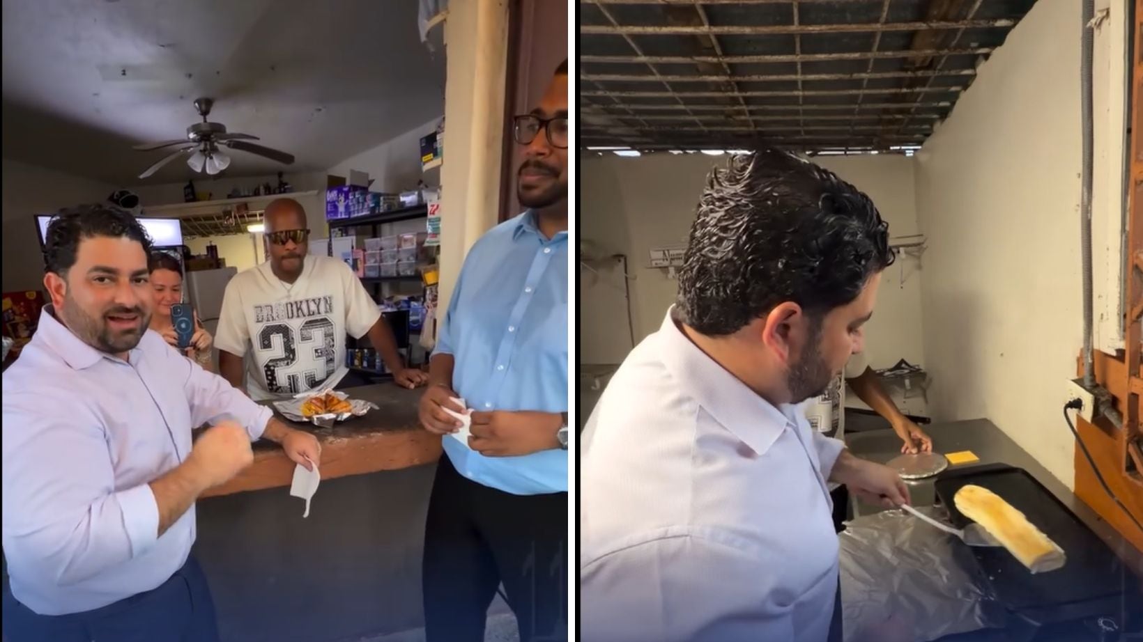 El primer caballero tuvo un día de jangueo por todo Llorens.