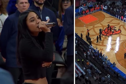 Gerencia de los Cangrejeros de Santurce no sabía que RaiNao iba a cantar el himno revolucionario