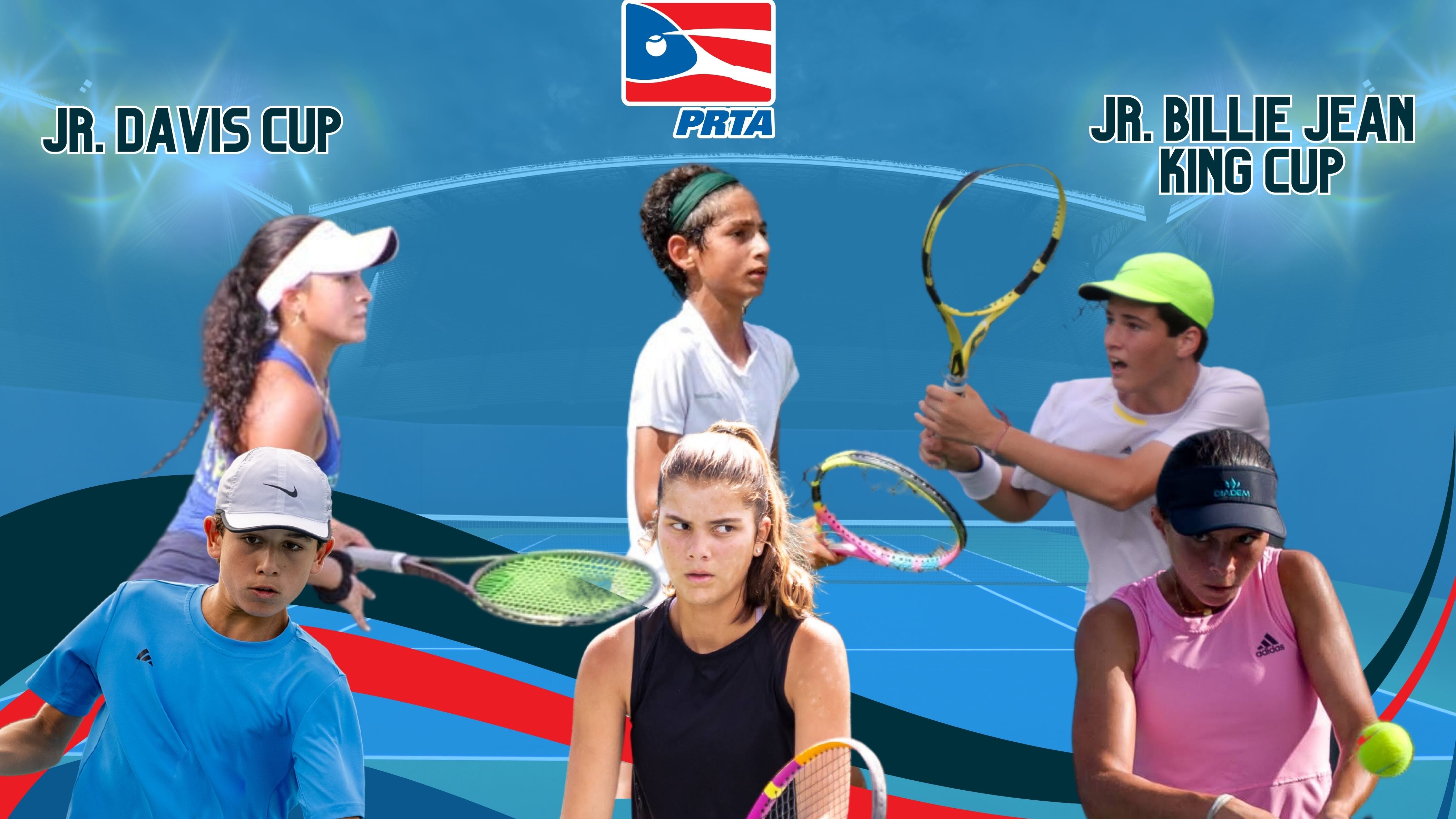equipo de Puerto Rico para competencia internacional de tenis juvenil
