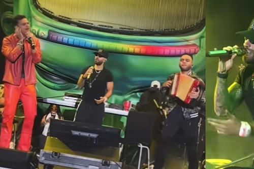 ¡Ay ombe mor!: Feid dio concierto gratis en Medellín y se llevó a Silvestre Dangond; cantaron vallenato corta venas