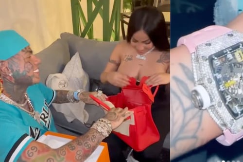 6ix9ine sigue inundando a Yailin con regalos caros